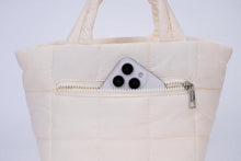 Mini Puffer Tote Bag mit abnehmbarem Schultergurt - Nylon