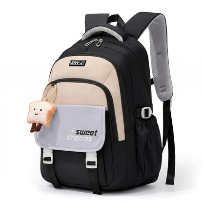 Schulrucksack Teenager Mädchen - 36L, Schwarz