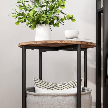 Runder Couchtisch mit Stauraum für Wohnzimmer & Schlafzimmer