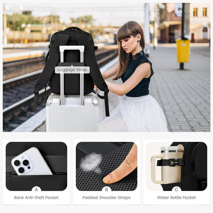 Handgepäc Rucksack Flugzeug 40L Reiserucksack 17.3 Zoll Laptop Travel