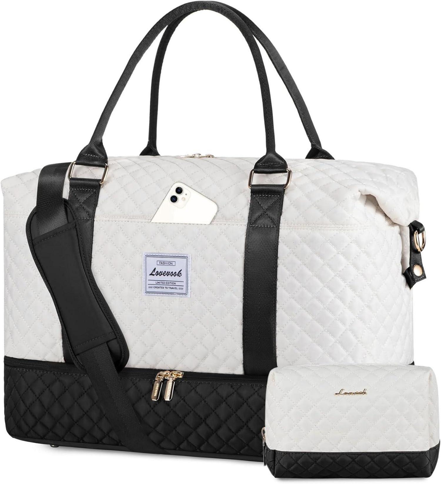 Weekender Damen Reisetasche Handgepäck Sporttasche Schuhfach Flugzeug
