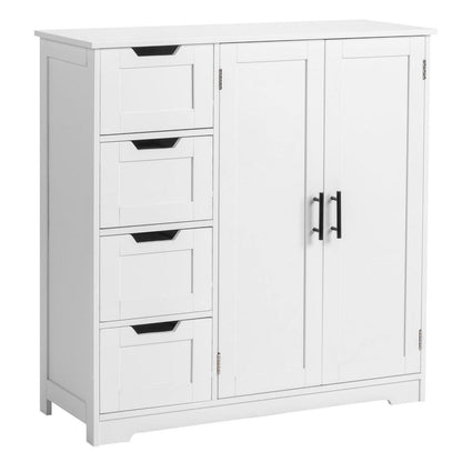Küchenschrank mit 4 Schubladen & 2 Türen – Vitrine & Buffetschrank
