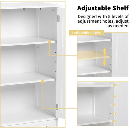 Küchenschrank mit 4 Schubladen & 2 Türen – Vitrine & Buffetschrank
