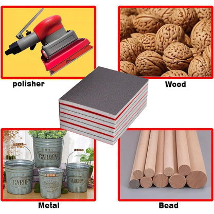Schleifschwamm Set 24 Stück, P180-P4000, Nass & Trocken, für Holz, Metall, Farbe