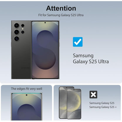 Displayschutzfolie für Samsung Galaxy S25 Ultra – 3er Set mit Kameraschutz