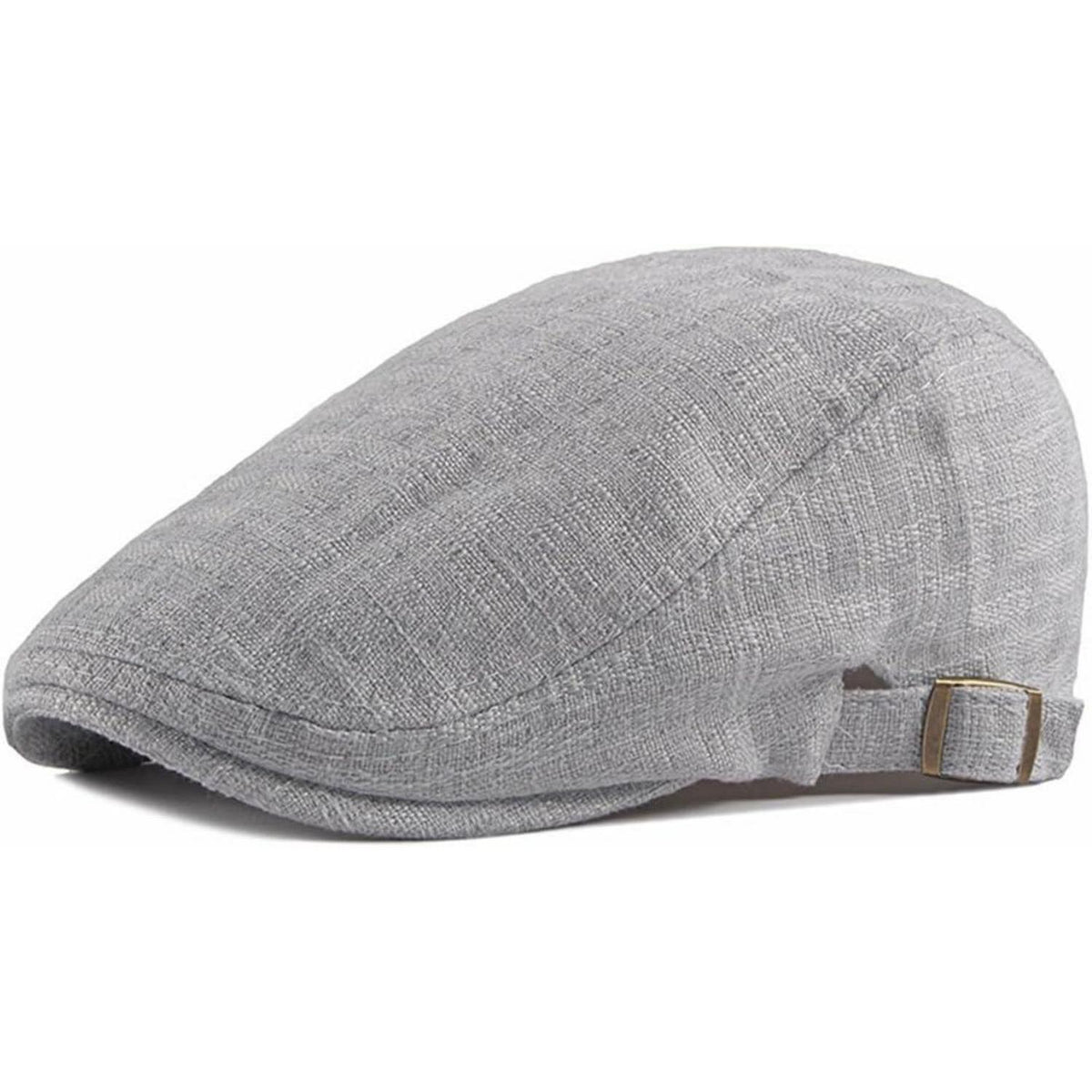 Schiebermütze Herren Sommer Dünn - Atmungsaktive Flatcap Hellgrau
