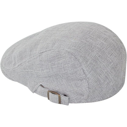 Schiebermütze Herren Sommer Dünn - Atmungsaktive Flatcap Hellgrau