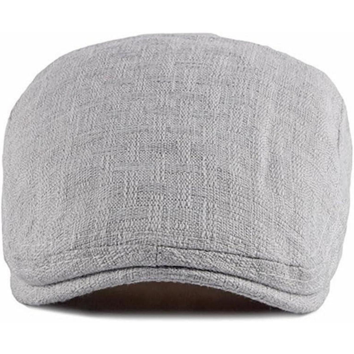 Schiebermütze Herren Sommer Dünn - Atmungsaktive Flatcap Hellgrau