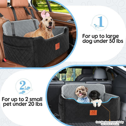 Hundesitz Auto – Komfortabler Autositz für Hunde bis 22kg