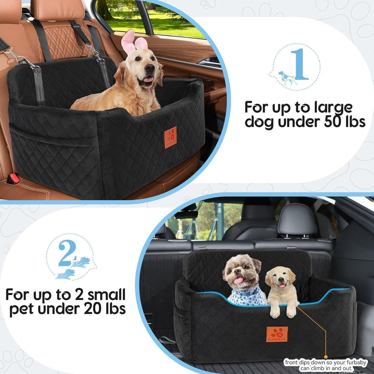 Hunde Autositz – Komfortabler & Sicherer Autositz für Hunde