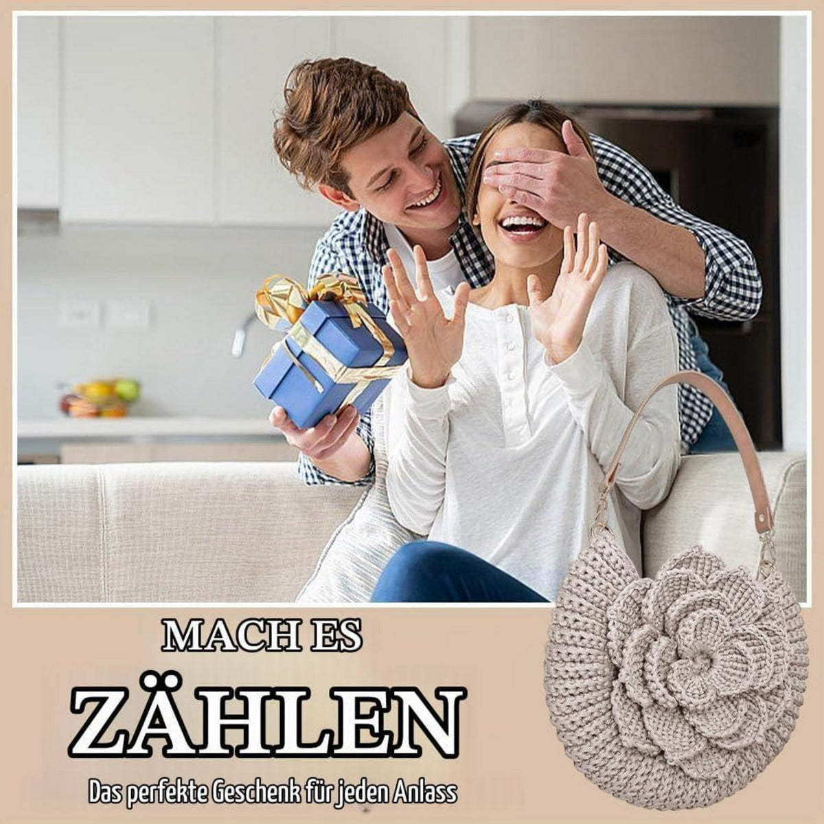Häkelset Tasche für Anfänger mit Video-Tutorial