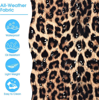 Oscaurt Strandtasche Damen Groß Wasserdicht Leopard Streifen Tote Bag