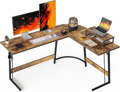 Gaming Tisch Eckschreibtisch L Form 150x120cm Monitorständer