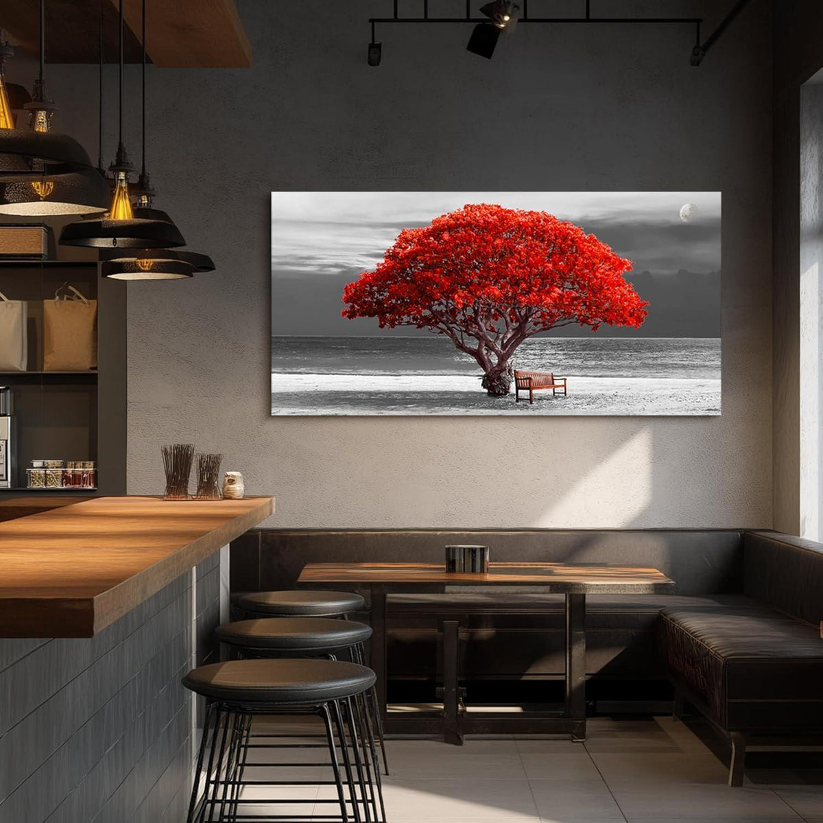 XXL Leinwandbild Baum des Lebens 73x146 cm, Modernes Wandbild