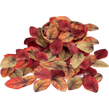 200x Künstliche Magnolienblätter Gemischte Farben Herbstdeko
