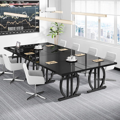 Großer Schreibtisch 160x80 cm – Modernes Home Office Bürotisch Schwarz