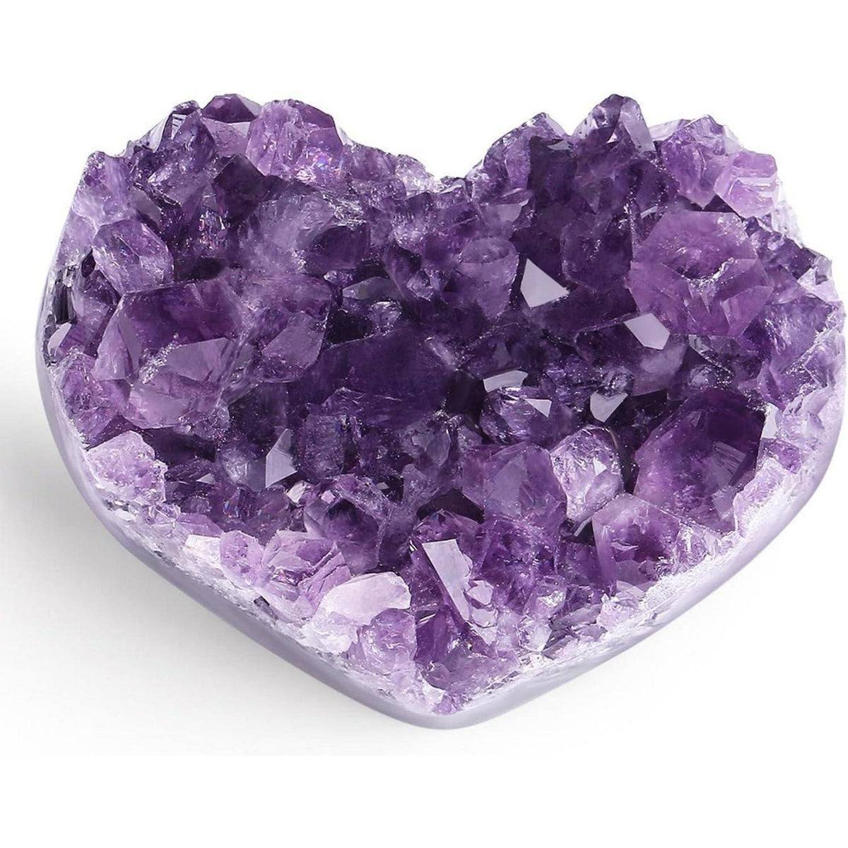 Amethyst Druse Herz Rohstein für Meditation & Heilung