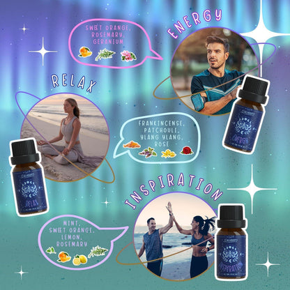 Ätherisches Öle Set für Aromatherapie – Entspannung & Wohlbefinden