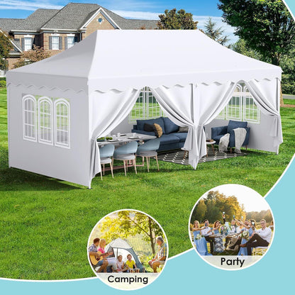3x6 Pavillon Faltbar, Wasserdicht & Stabil für Garten & Events