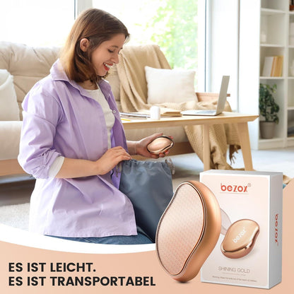 2in1 Nano Glas Hornhautentferner Pediküre Premium Feile neu
