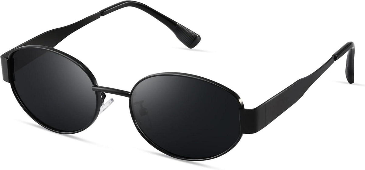KATZENAUEN SONNENBRILLE Polarisiert Gold Vintage Oval UV400 Schutz