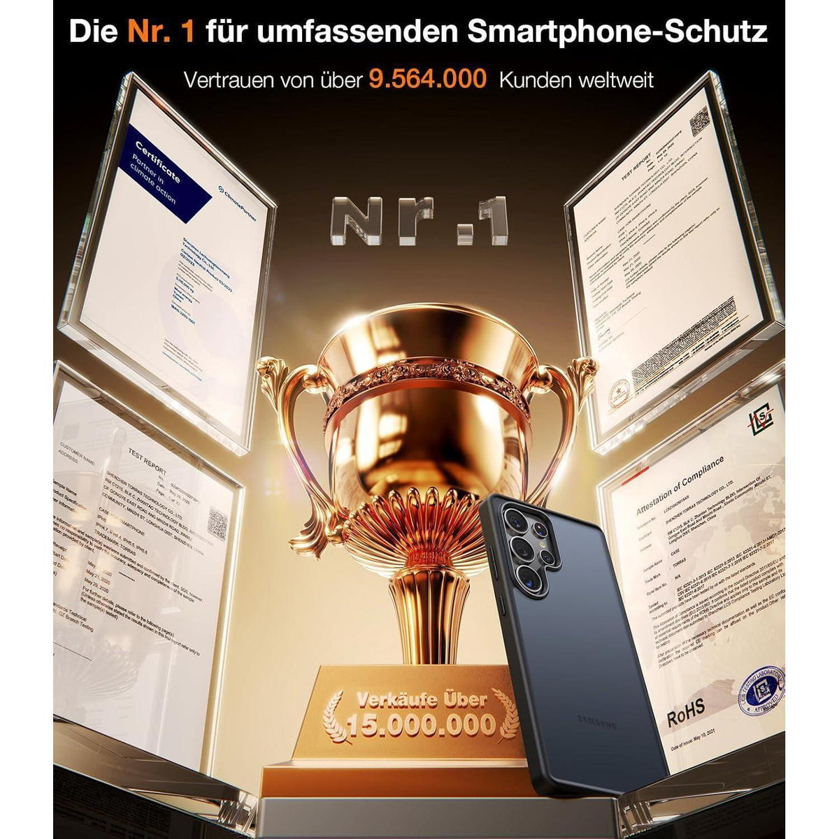 TORRAS S25 Ultra Hülle: Militärschutz, Luxus & Personalisierung