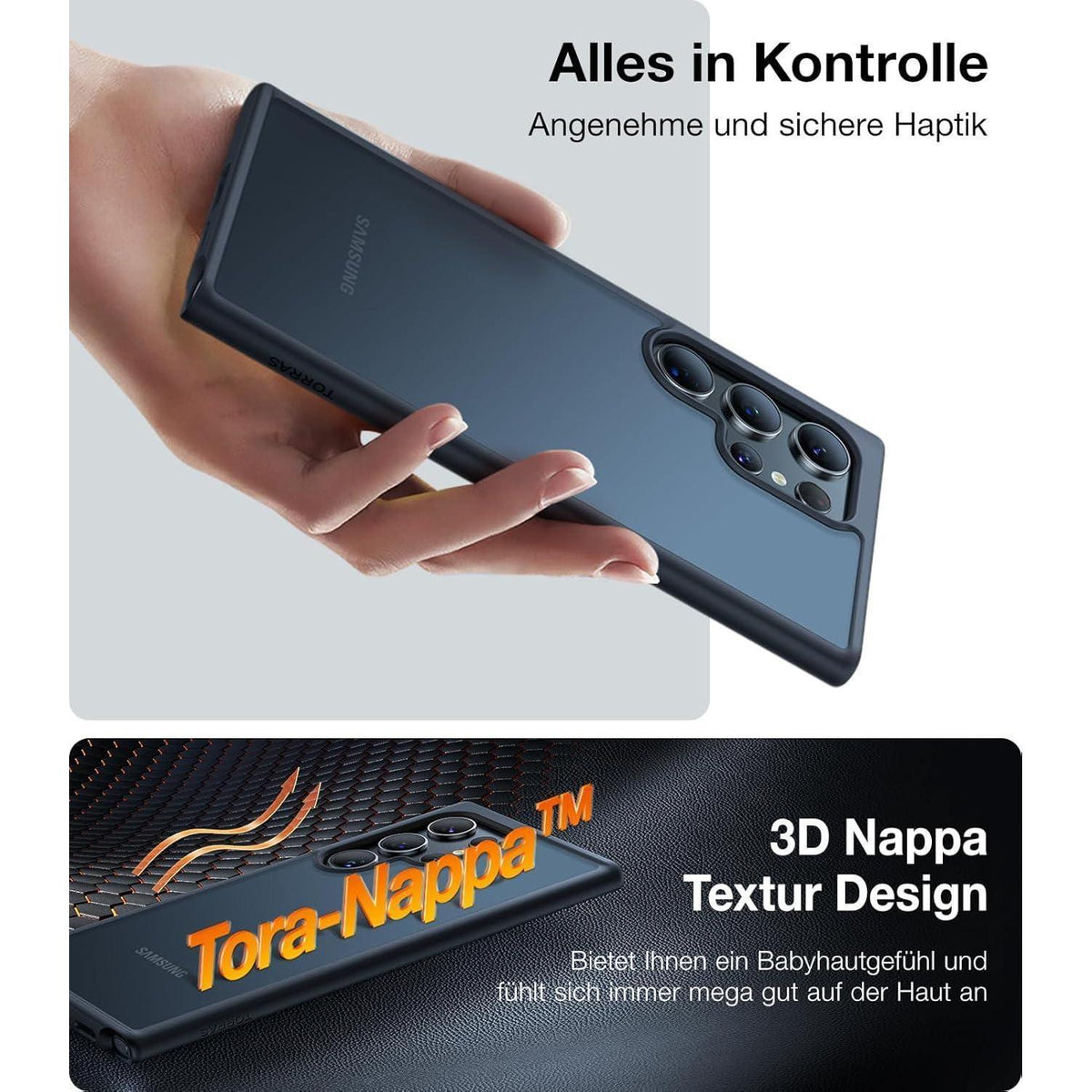 TORRAS S25 Ultra Hülle: Militärschutz, Luxus & Personalisierung