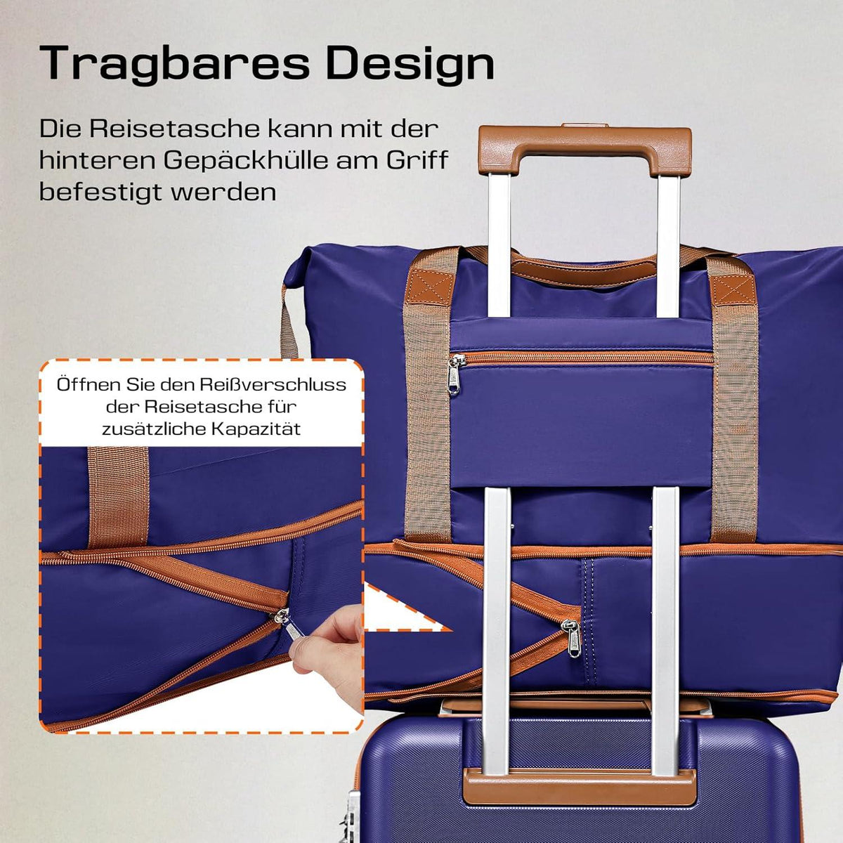 Joyway Kofferset 5tlg ABS Hartschalen Trolley Reisekoffer TSA Dunkel Blau
