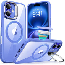 iPhone 16 Hülle mit MagSafe und integriertem Ständer, Blau