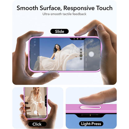 iPhone 16 Hülle mit MagSafe & integriertem Ständer, Klares Rosa