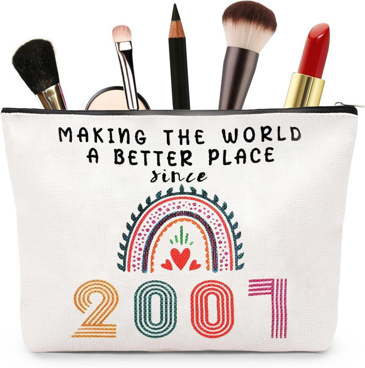 Aucuu Kosmetiktasche für Damen, 18. Geburtstag, Make-Up-Tasche