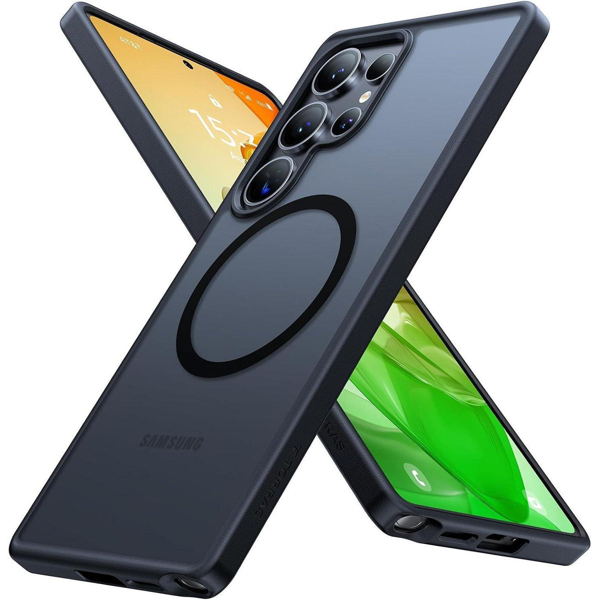 TORRAS Samsung Galaxy S25 Ultra Hülle MagSafe Stoßfest Schwarz