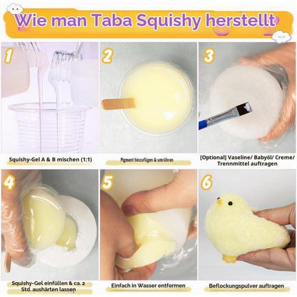 DIY Küken Squishy Set – Flüssigsilikon Basteln