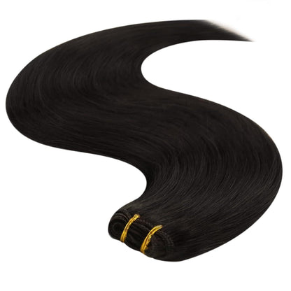 Echthaar Tressen Blond 55cm – Volumenspendende Haarverlängerung