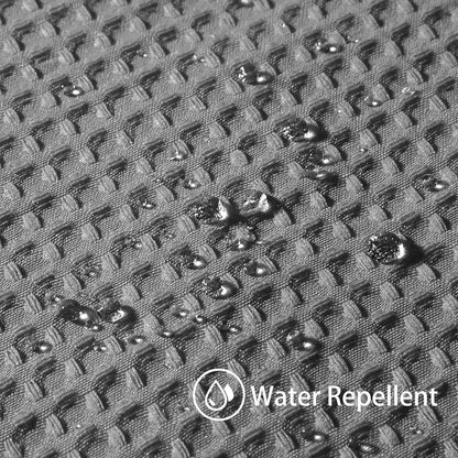 Waffel Duschvorhang wasserdicht dunkelgrau 152x214cm