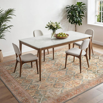 Vintage Teppich Wohnzimmer 200x290cm Clay Rot Rechteckig