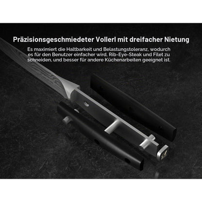 4-teiliges Steakmesser Set aus deutschem Stahl