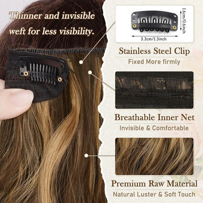 Clip in Extensions 30cm Highlight Haarverlängerung 6PCs Haarteil