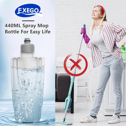 EXEGO 440-ml Ersatzflasche für Spray Mop-Serie, hochwertig, auslaufsicher