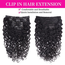 Kinky Curly Clip-in Haarverlängerung Echthaar 55cm Schwarz