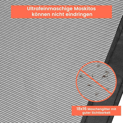 Doppeltür Fliegengitter Magnet 110x255cm – Insektenschutz & Freihand