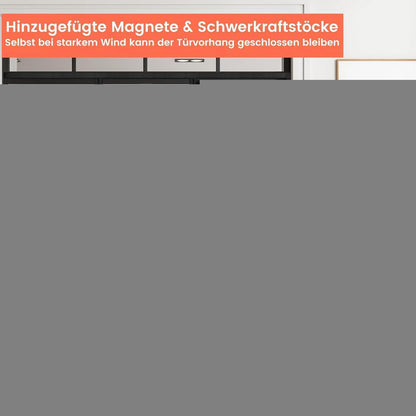 Doppeltür Fliegengitter Magnet 110x255cm – Insektenschutz & Freihand