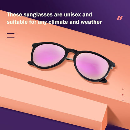 Damen Polarisierte Sonnenbrille UV400 Cateye Retro Vintage Sunglasses