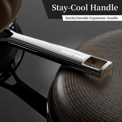 Keramik Bratpfanne 20 cm Braun Titanium Antihaft Pfanne Induktion