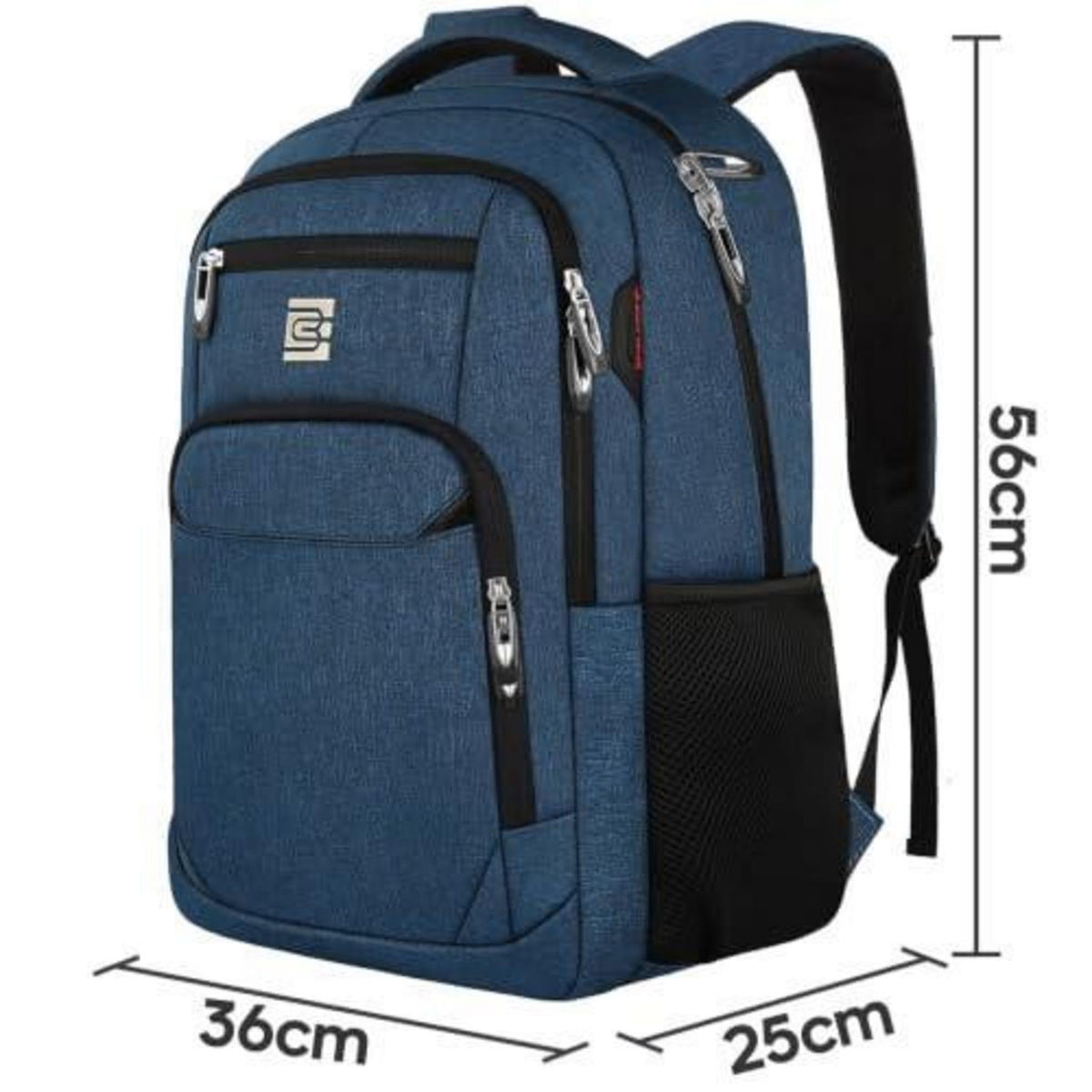 20 Zoll Laptop Rucksack Blau – Herren & Teenager Schulrucksack