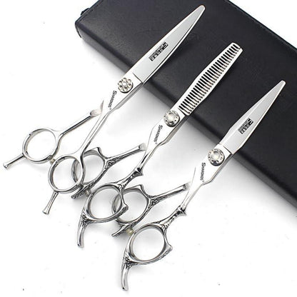 Professionelle Haarschere 6/7 Zoll – Friseurschere Set (3-teilig)