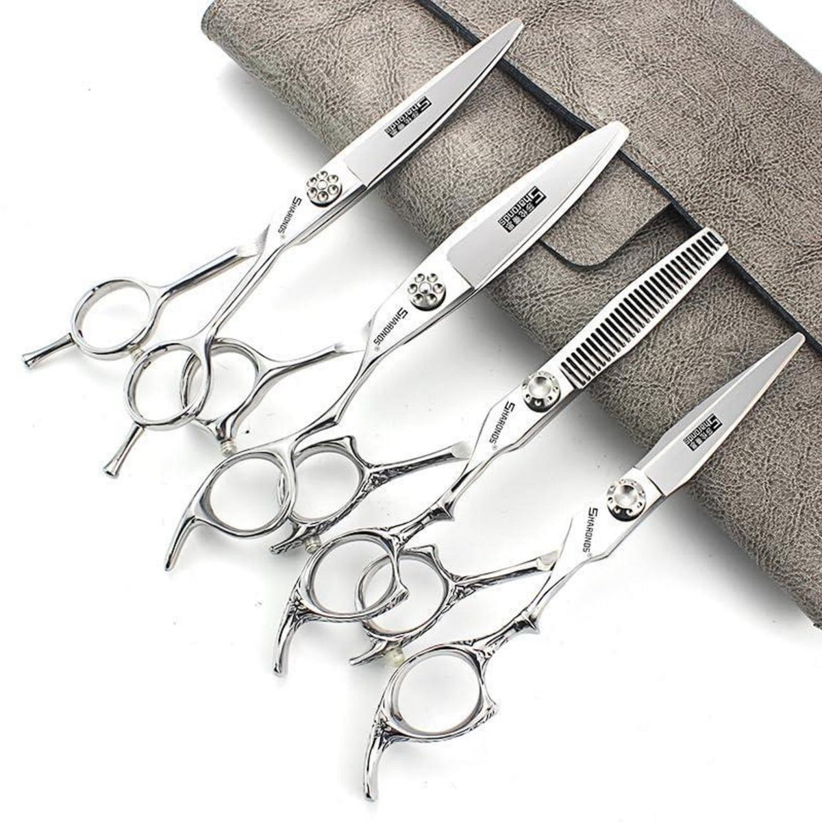 Professionelle Haarschere 6/7 Zoll – Friseurschere Set 4-teilig