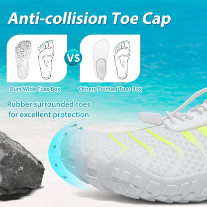 Wasserschuhe Damen Herren Schnell Trocknend Weiß 36-46EU