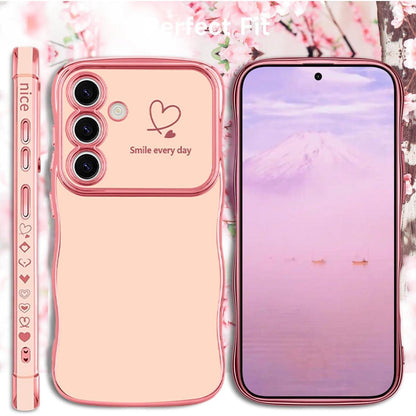 Handyhülle Samsung Galaxy S24 FE Mädchen Rosa Wellen Galvanisiert