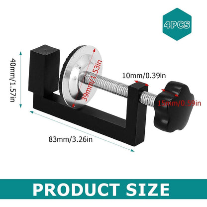 C-Zwinge 4er-Set, 10-57mm, Robust & Einstellbar